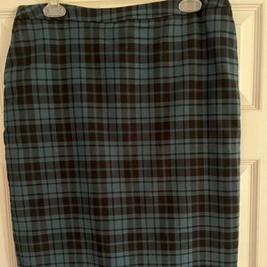 111 Merona Black and blue pencil skirt